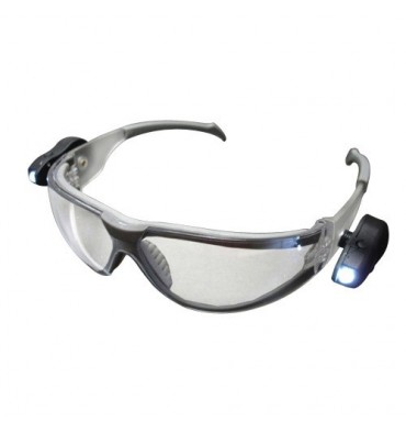 Gafas protección EN166 con luz led neutra